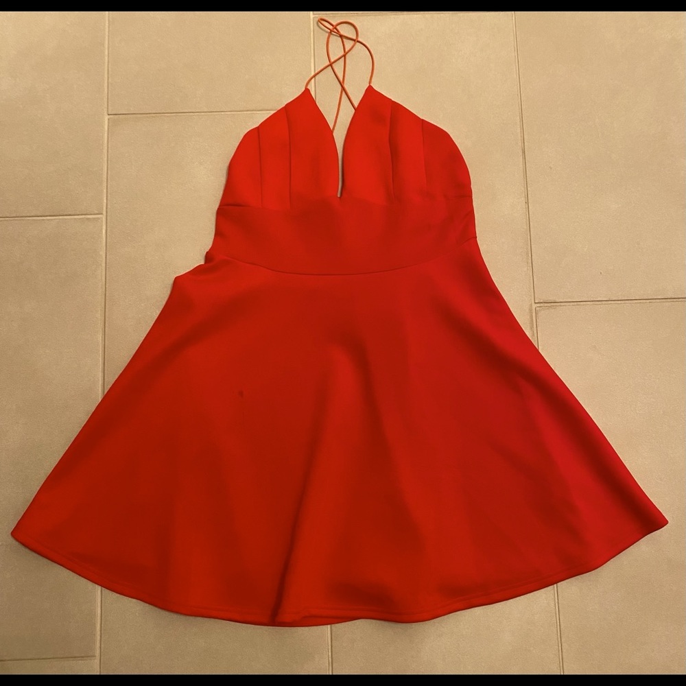 Red MIDI Dress